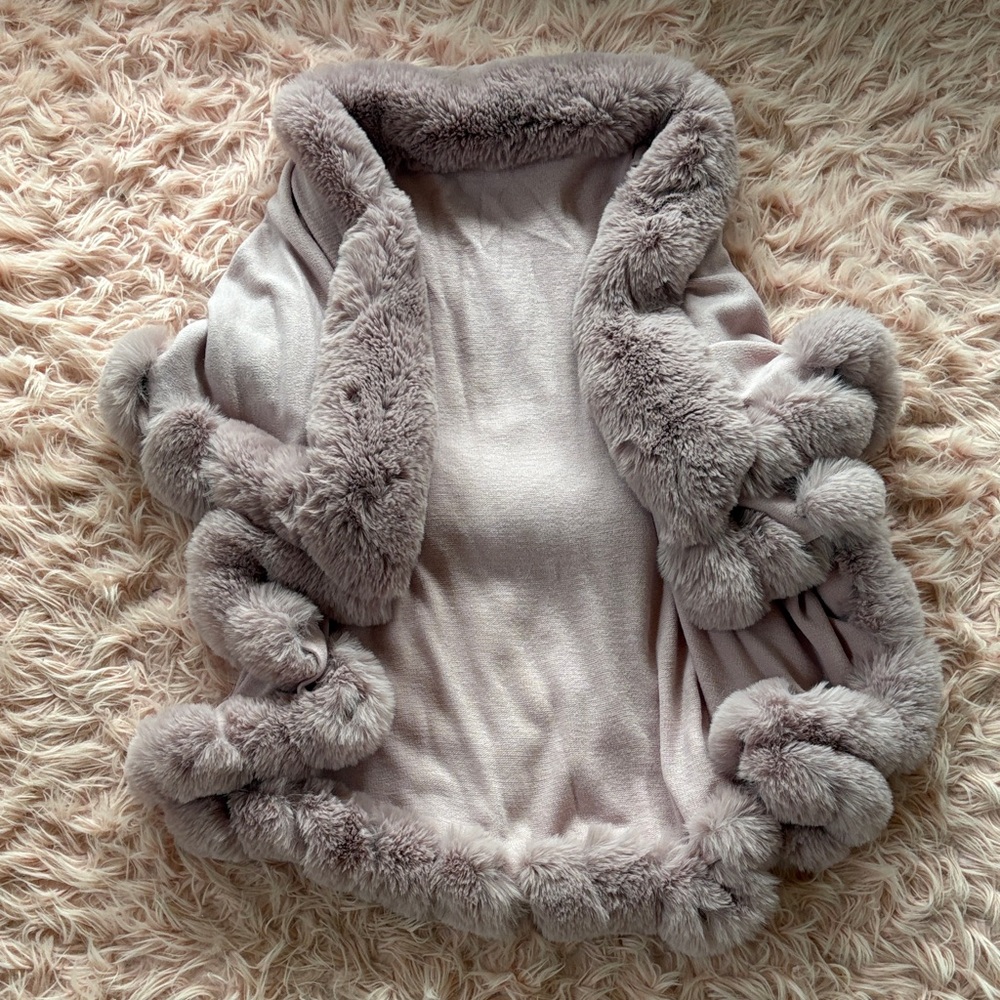 Plush Faux Fur Shawl